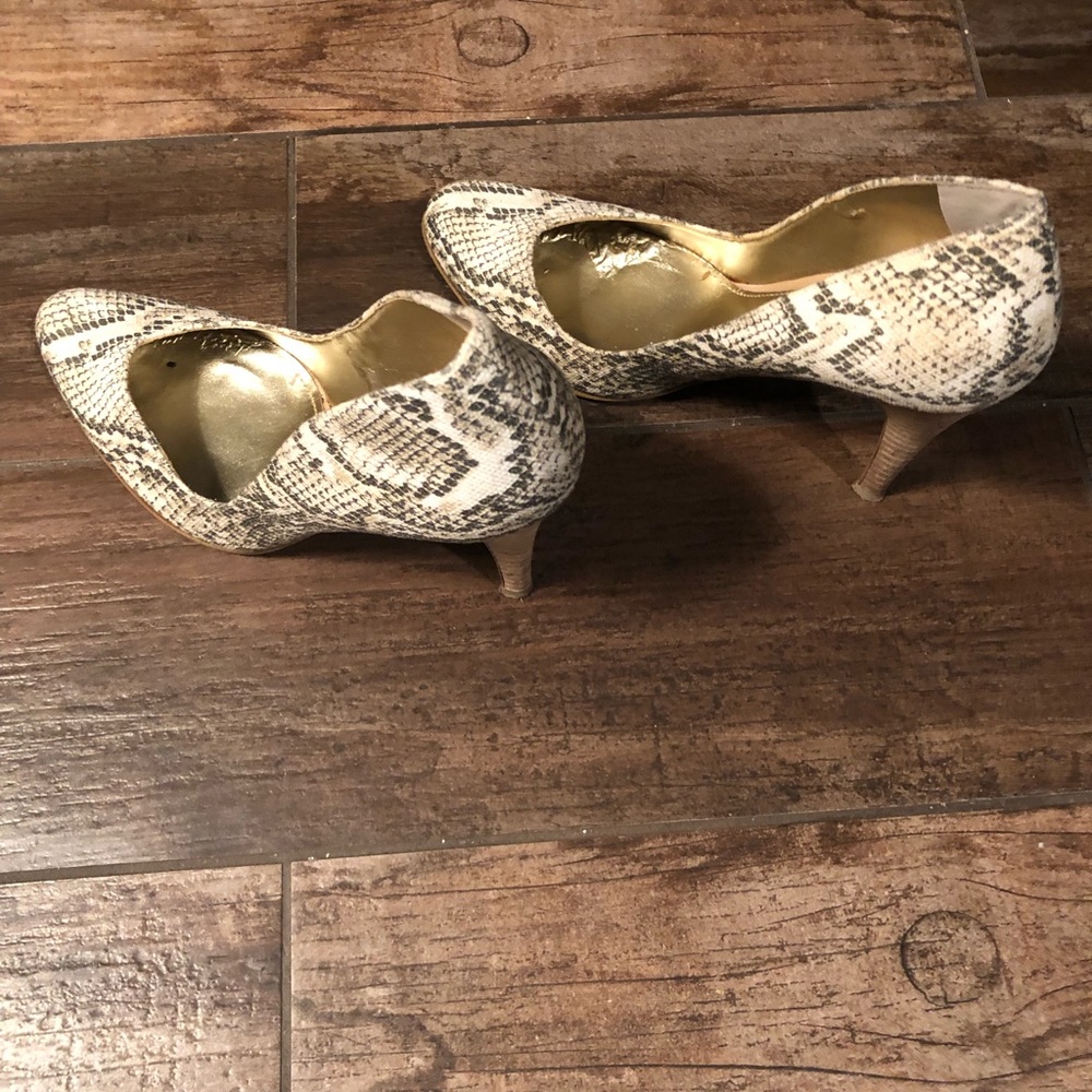 Nine West Snake Print Heels 7.5